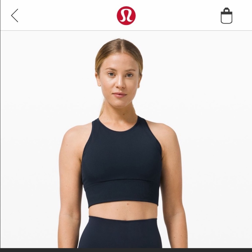 Lululemon High Neck Longline Bra